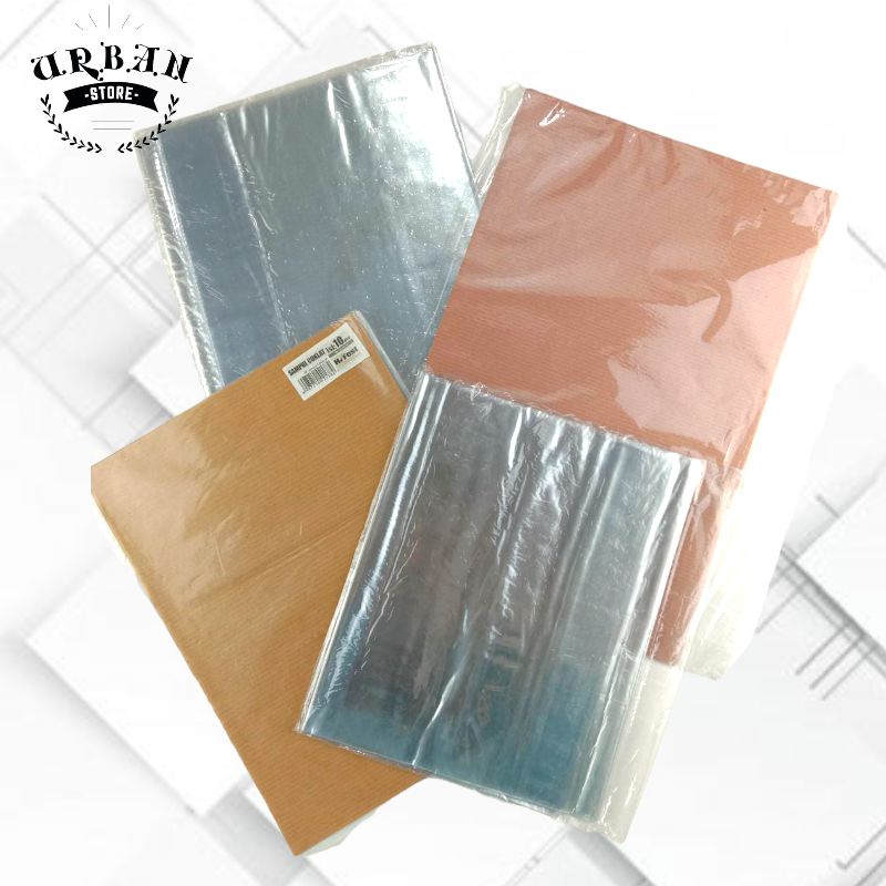 

Sampul Buku Coklat Polos - Sampul Plastik Mika