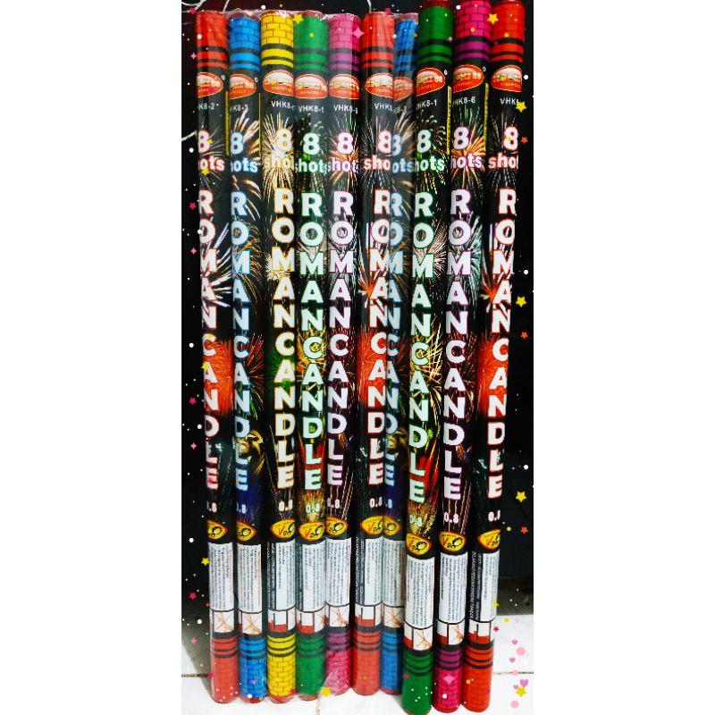 ROMAN CANDLE 8SHOTS (0.8&quot; inc FULL) SATUAN/1Pcs / PERBATANG