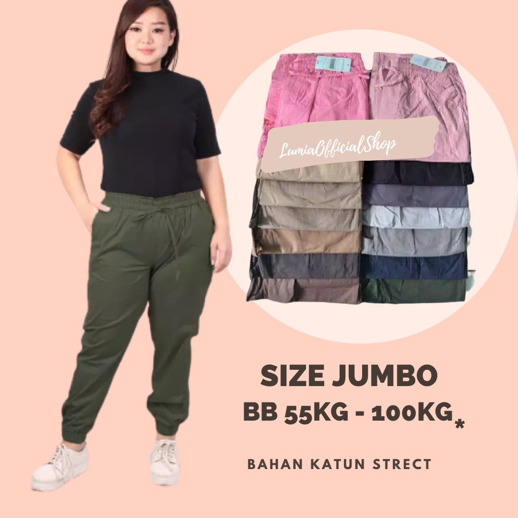 ] JOGGER JUMBO BIGSIZE - CELANA JOGGER MURAH - JUMBO CARGO JOGER PANTS PREMIUM