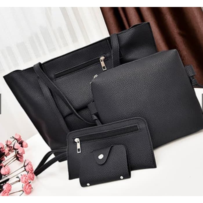 4in1 Tas IMPOR Wanita Tassel #13 Slempang Korea Fashion Batam Womens bag Cewe Kulit Selempang