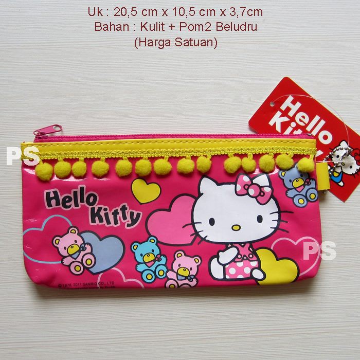 

Hello Kitty Pencil Case or Kotak Pensil Pom Pom karakter lucu