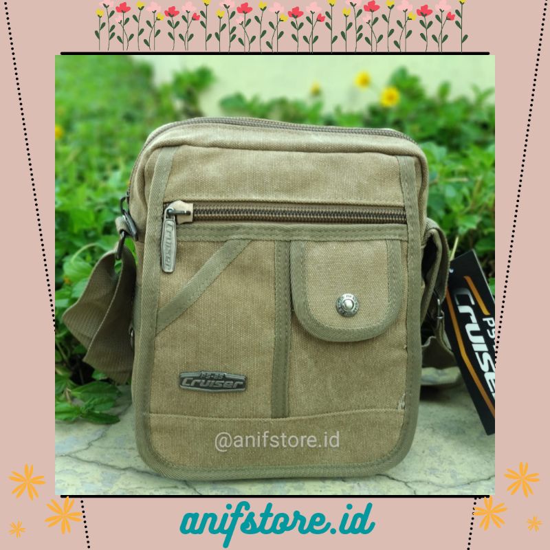 TAS SELEMPANG PRIA SLING BAG PRIA SLEMPANG COWOK KANVAS KUAT DAN AWET SELENDANG PRIA CANFAS MURAH