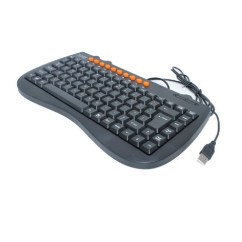 KEYBOARD M-TECH MULTIMEDIA MINI WIRED USB TKL MEMBRANE SLIM MTK-02 - KEYPAD MTECH