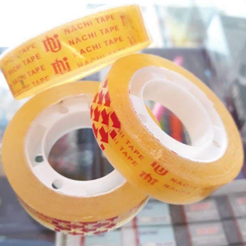 

Isolasi kecil bening ll Nachi Tape isolasi ll Lakban ll selotip putih murah