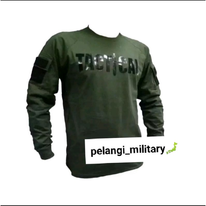 Kaos pria tactical lengan panjang