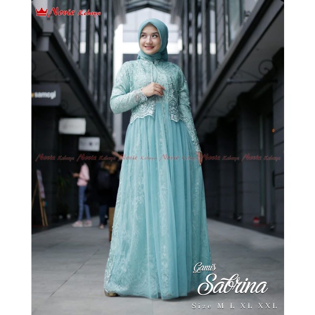 Permata Olshop / Gamis Sabrina NK / Gamis Kebaya Tutu Modern / Dress Kebaya