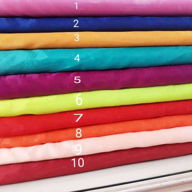 Organza Organdi Polos Premium Silk kain Kaca Meteran