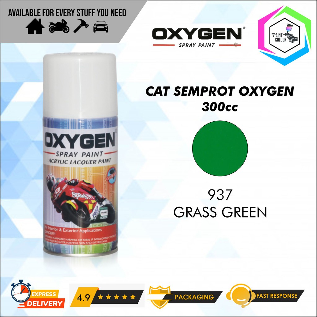 Cat Semprot / Pylox OXYGEN Acrylic Spray Paint - 937 Grass Green