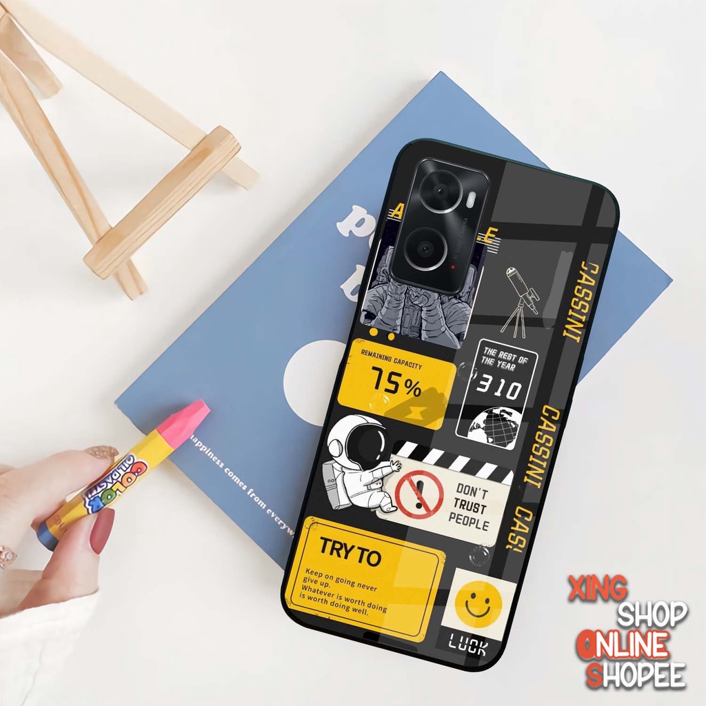 [SP41] Case Kilau Oppo A76 A96 | Casing Hp Glossy | Motif Kaws