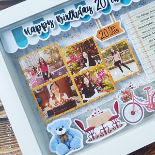 Scrapframe Scrapbook 3D Kado Tunangan Pernikahan Sahabat Teman Tema