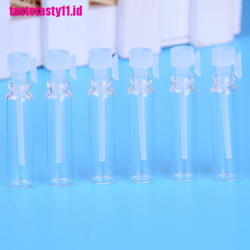 【TTID】10/50Pcs mini 1ml glass vial empty laboratory bottle perfume liquid oil