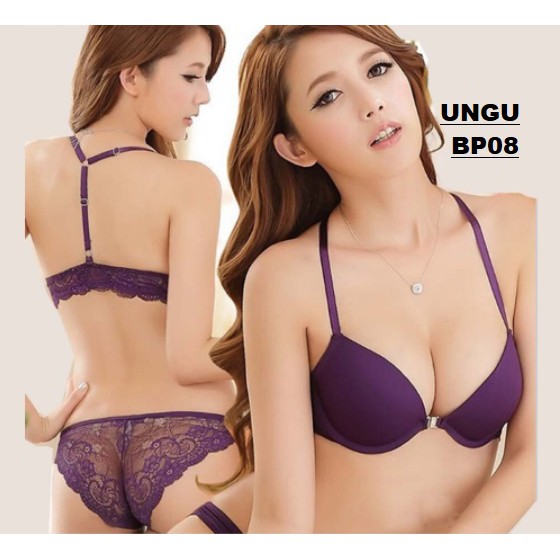 Front Open Push Up Bra Kawat + Celana BP