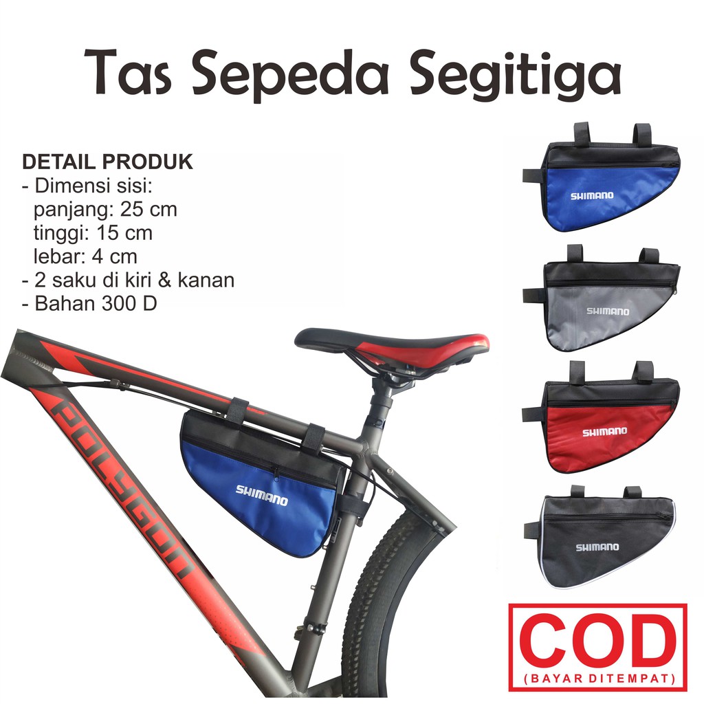  Tas  Sepeda  Segitiga Shimano  Frame Sepeda  MTB  Touring 