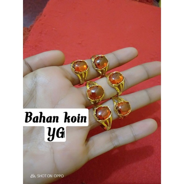 cincin batu delima sepuhan ukuran tulis saat check out