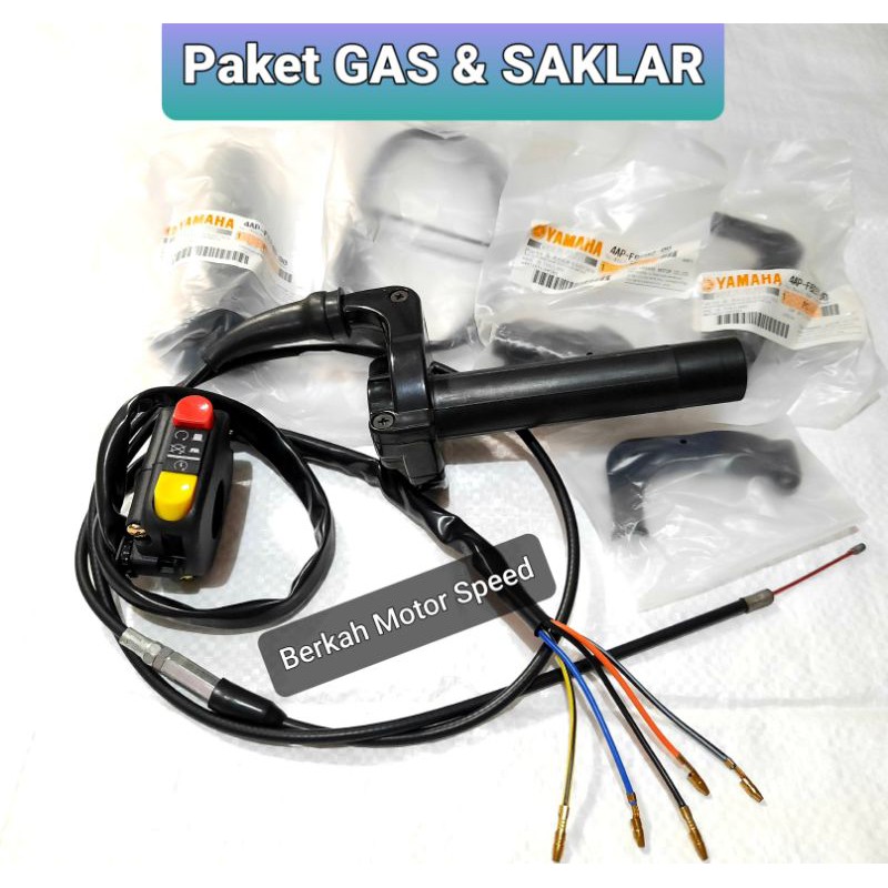 GAS SPONTAN YAMAHA YZ DAN SAKLAR STATER TOMBOL ON OFF GAS SPONTAN YZ SAKLAR STATER