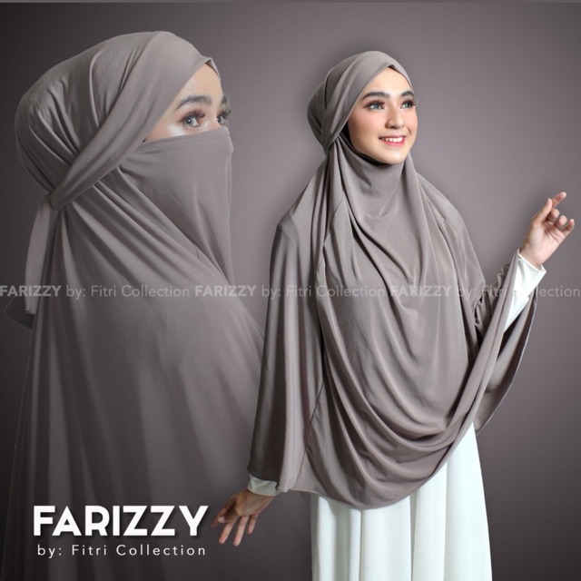 KERUDUNGAN CADAR/JILBAB MASKER/JERSEY SUPER/HIJAB MASKER FARIZZY XXL