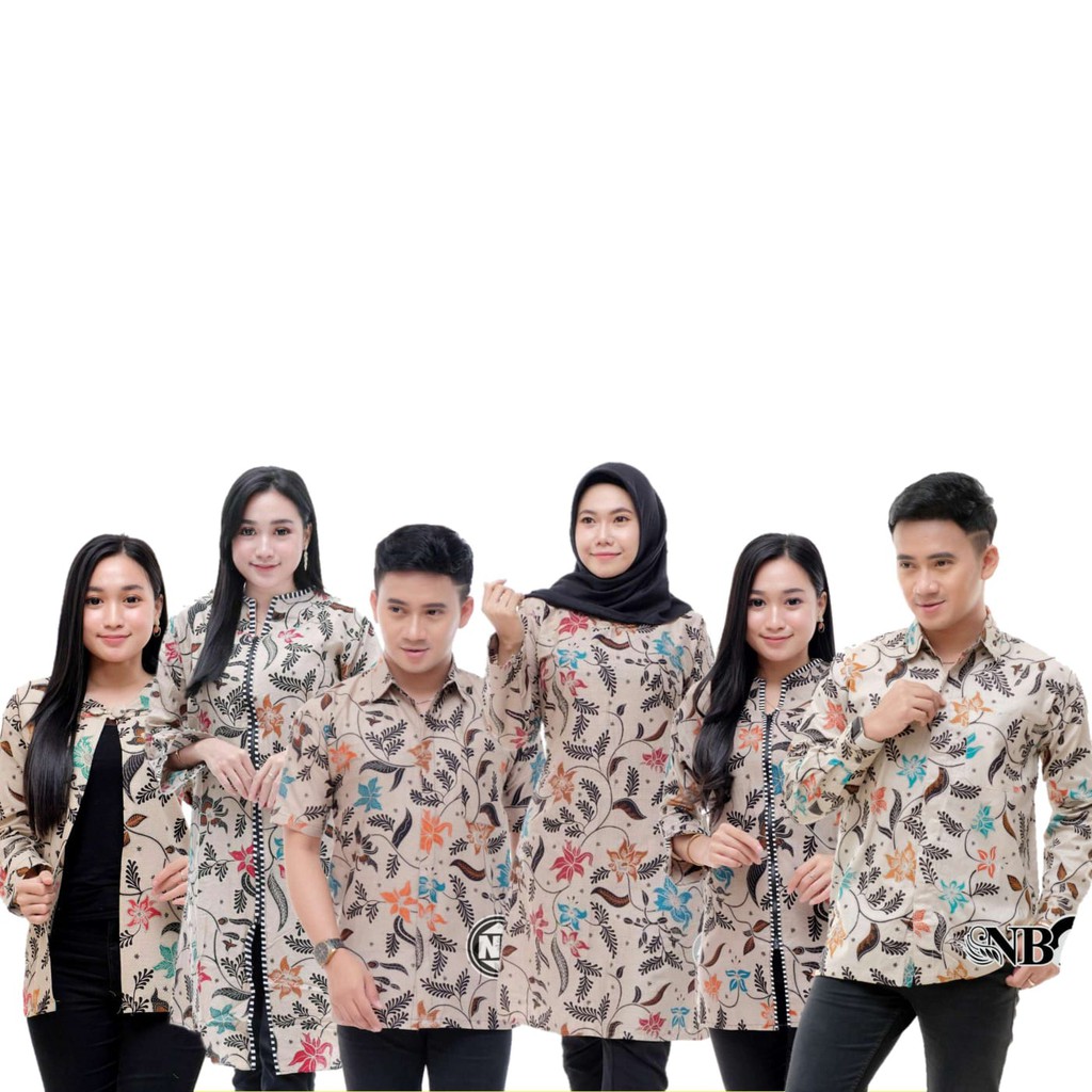 Couple Batik keluarga pria wanita ~ seragam batik pria wanita fit jumbo