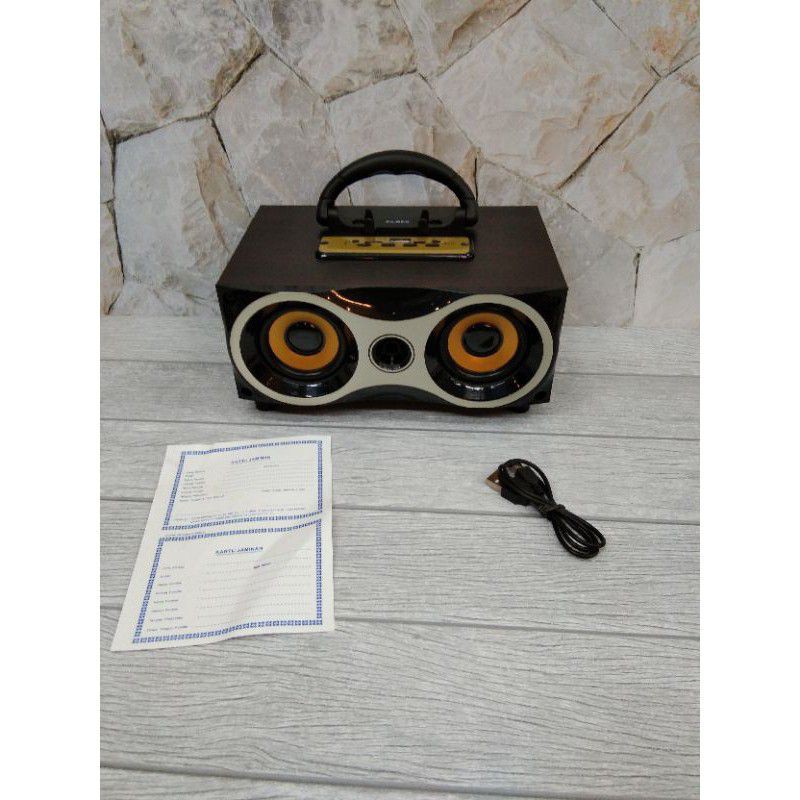 speaker portable bluetooth Fleco F-6 BT/FM Radio /memory/USB super bass/fleco f-6 mirip ms 4020