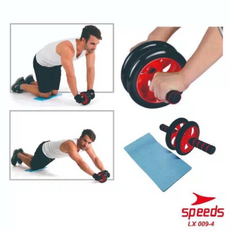 WHEEL AB / DOUBLE WHEEL LX009-4 15cm / ALAT FITNESS GYM LATIHAN PERUT