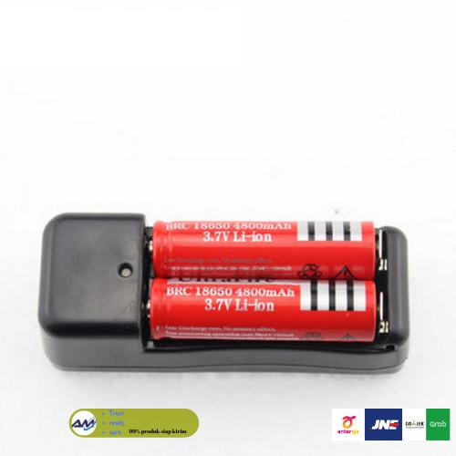 Alat Charger Listrik Batu Baterai 18650 lithium battery 2 slot Best Seller