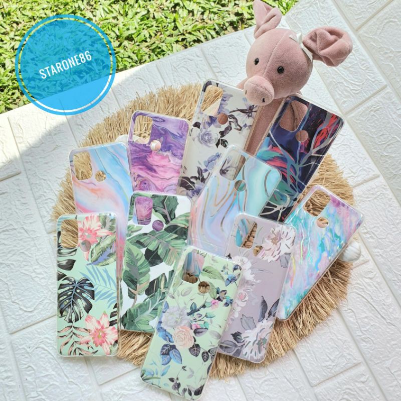 Case Fuze Samsung A32 4g  A51  A52  A71  A72  IMD Flora Marble