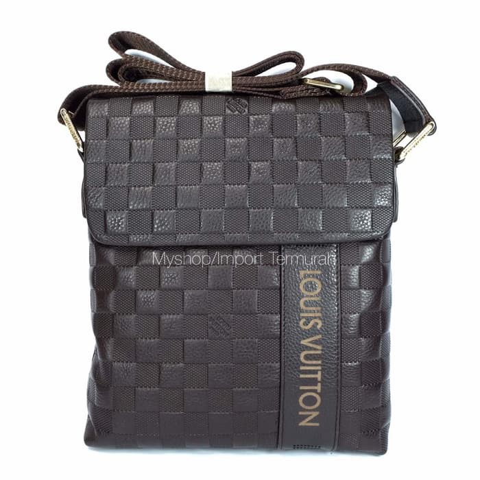 Kangaroo Shoulder Bag Kasual Pria Bag Messenger Bag Tas Bisnis RL717  Asli Cowo Branded Lv Lt505 Bro