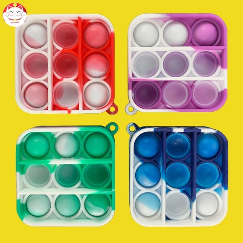 Mini push pop it fidget bubble sensory toys