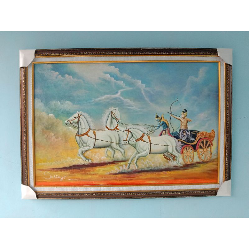 lukisan kuda berlari