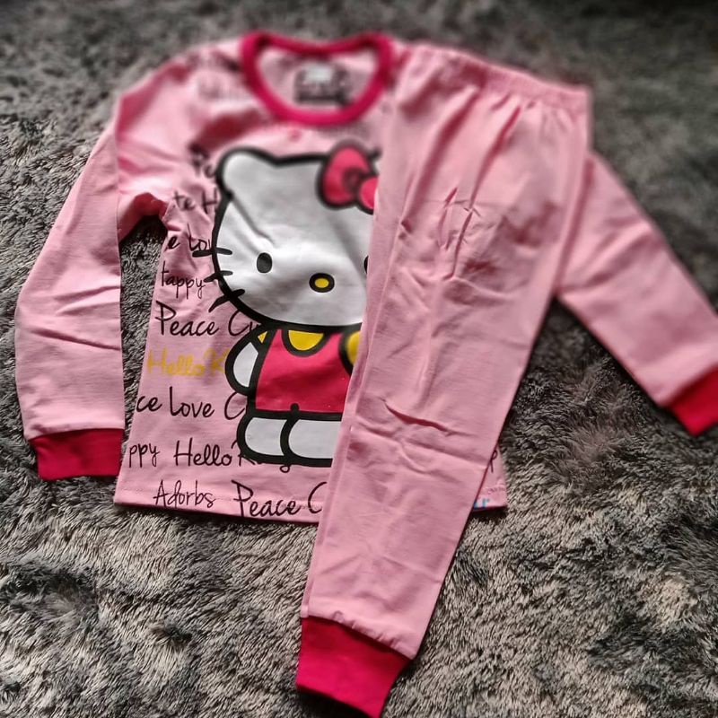 SETELAN ANAK/SETELAN HELLO KITTY/HELLO KITTY/PIYAMA HELLO KITTY