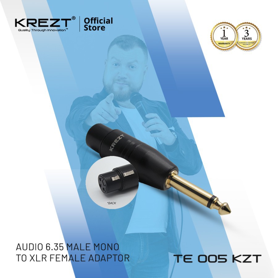 KREZT AUDIO XLR ADAPTOR TE 005 KZT FEMALE MONO