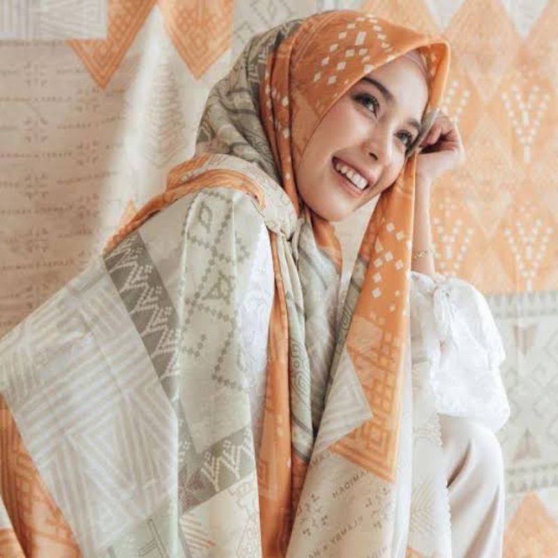 HIJAB BAJO SCARF BY WEARING KLAMBY MOTIF SUNRISE PADAR KW SUPER PREMIUM (COD GRAHAHIJAB)