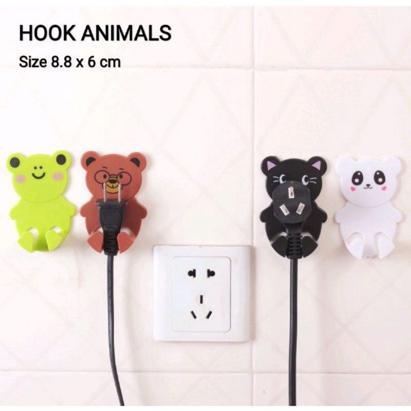 Hook Holder Tempel Dudukan Charger Kabel