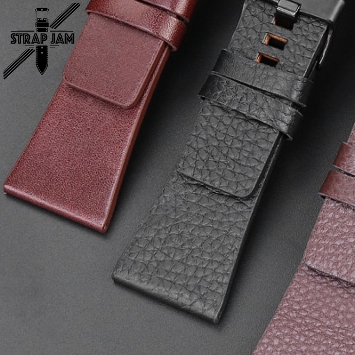 LCP Universal Strap 26mm 28mm - Tali Jam Tangan Umum Genuine Leather Lychee Kulit Plain