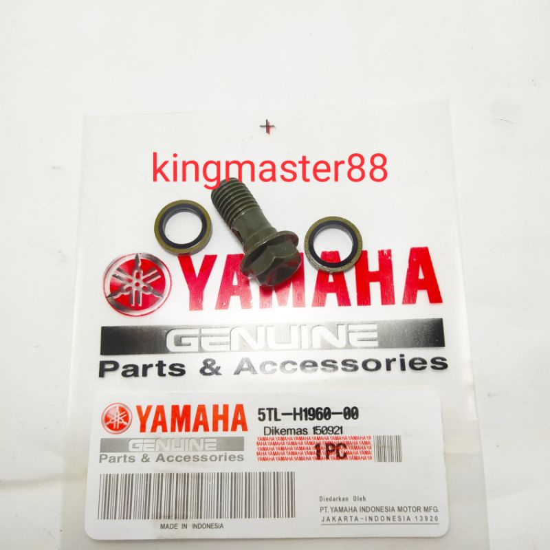 baut selang rem motor depan PNP belakang untuk semua motor baut selang rem + ring karet