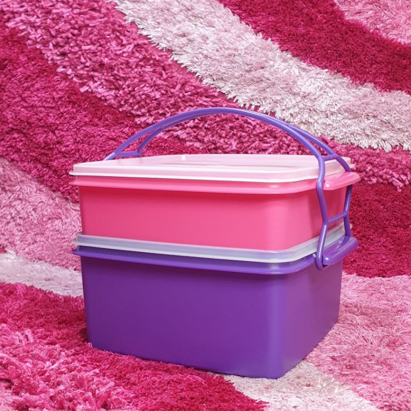 Large Double Deep Tupperware Rantang 2 Susun