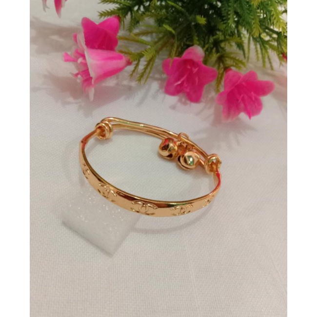 gelang anak xuping lapis emas, gelang bayi xuping, gelang xuping freesize