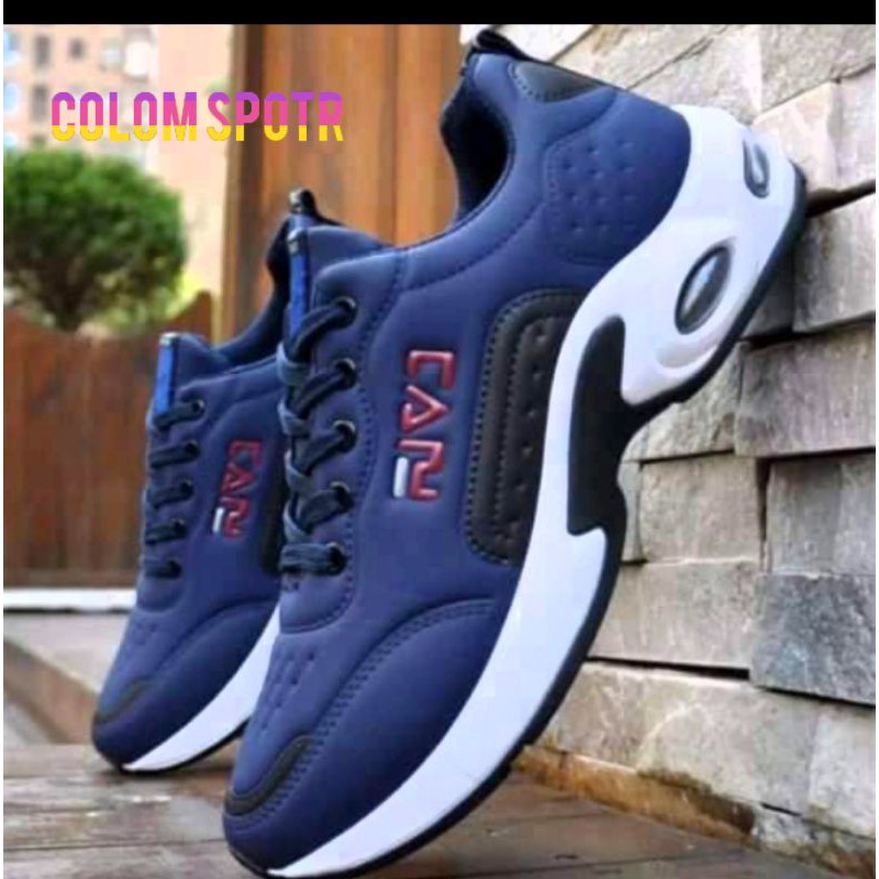 promo geratis ongkir sepatu pria terbaru 2021 sepatu sneakrs peria putih hitam navy buat jlan2 cowok