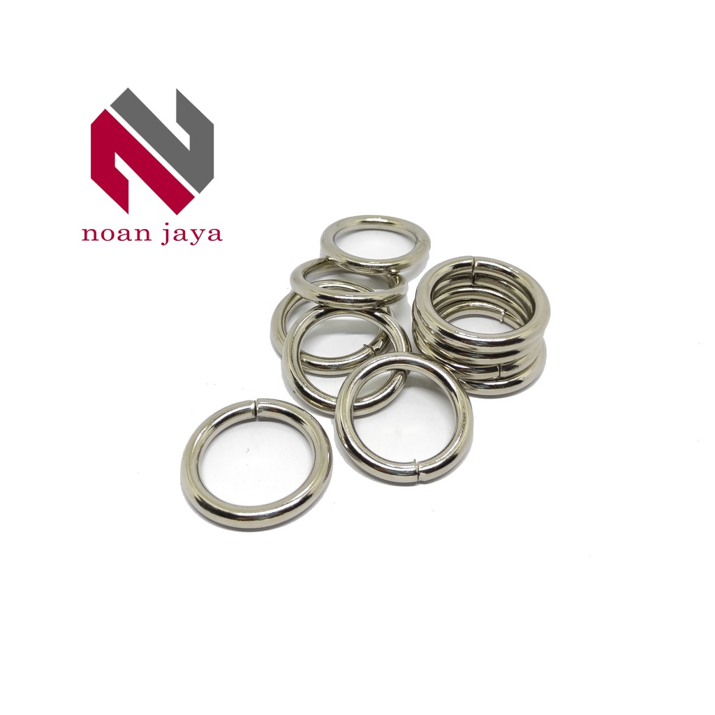 

RING BULAT TAS TEBAL 5MM UKURAN 2.5 CM NIKEL RO 25 NK