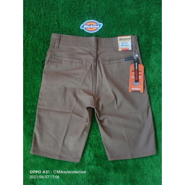 Celana Chino Pria Pendek Mocca Dickies Premium Full Acc