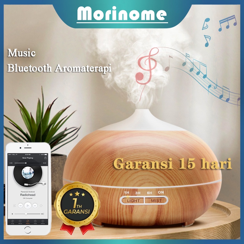Bluetooth Humidifier diffuser aromaterapi Speaker Music Aromaterapi Difuser Model Pecah Dengan 500ML FREE Remote (garansi toko)-Bluetooth(A) garansi