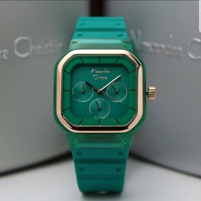 ALEXANDRE CHRISTIE AC 2811 GREEN ORIGINAL / JAM TANGAN WANITA / AC2811 GREEN HIJAU