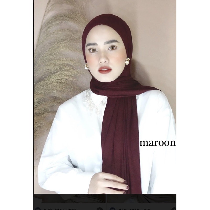 VELOSE - PASHMINA KAOS INSTAN + INNER ( 2in1)