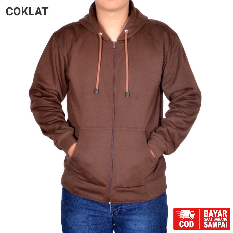 JAKET DC BOLAK BALIK / JAKET MOTOR / JAKET PARASUT HITAM-ABU-ZIP COKLAT