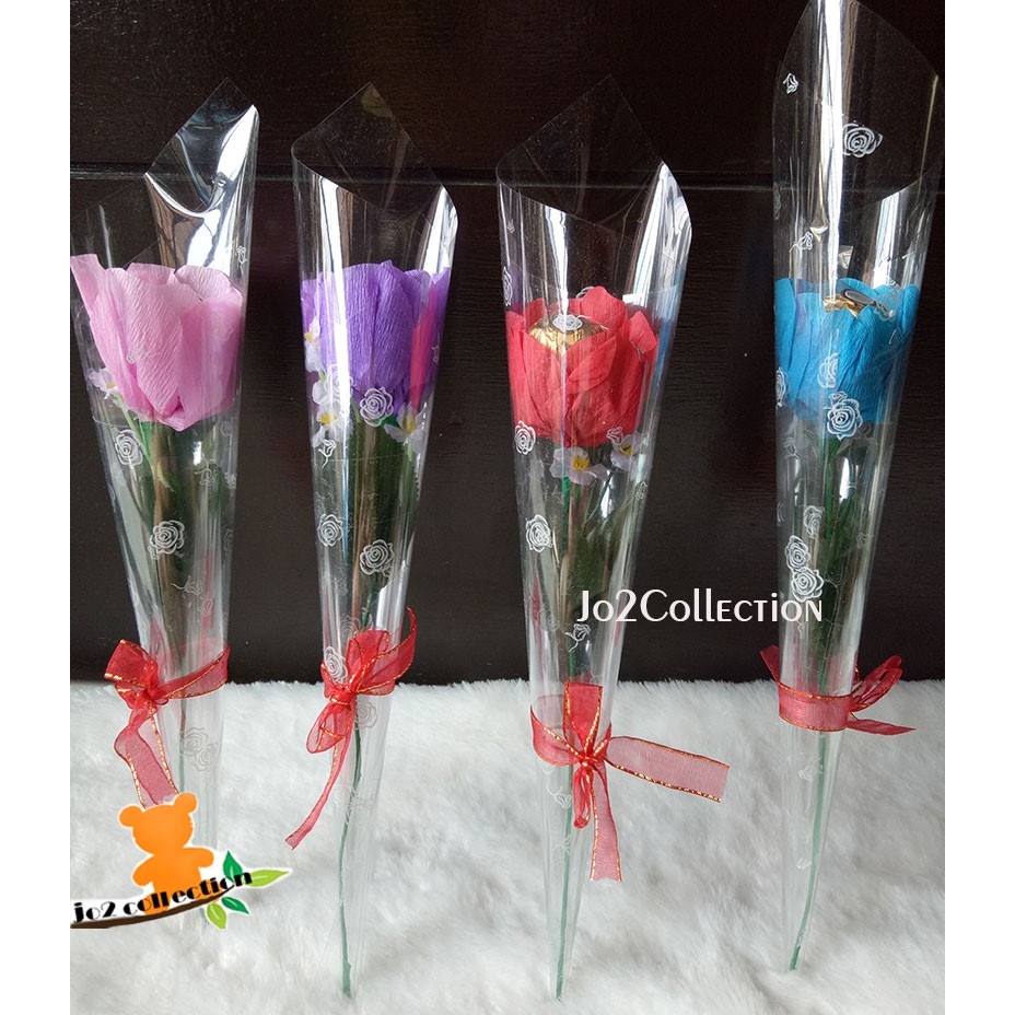 

bunga dari coklat fererro rocher