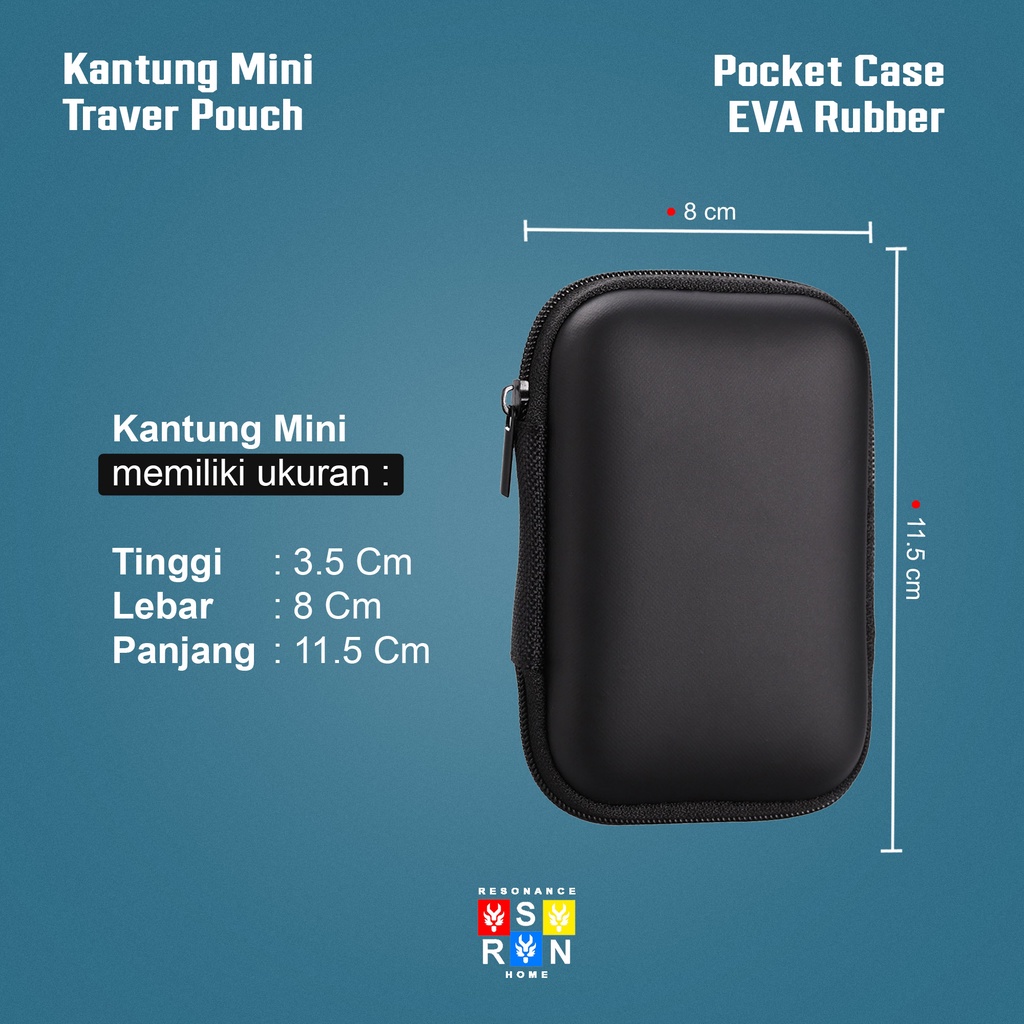 Travel Pouch Dompet Case / Organizer Pocket / Resonance Home