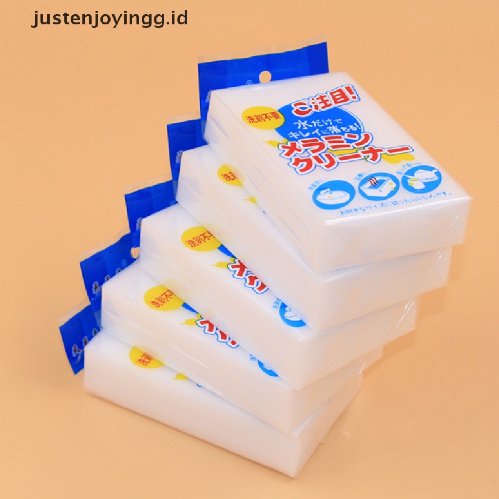 // justenjoyingg.id // Melamine Foam MAGIC SPONGE Eraser Cleaning Block MultI Cleaner Easily Use 1PCS ~