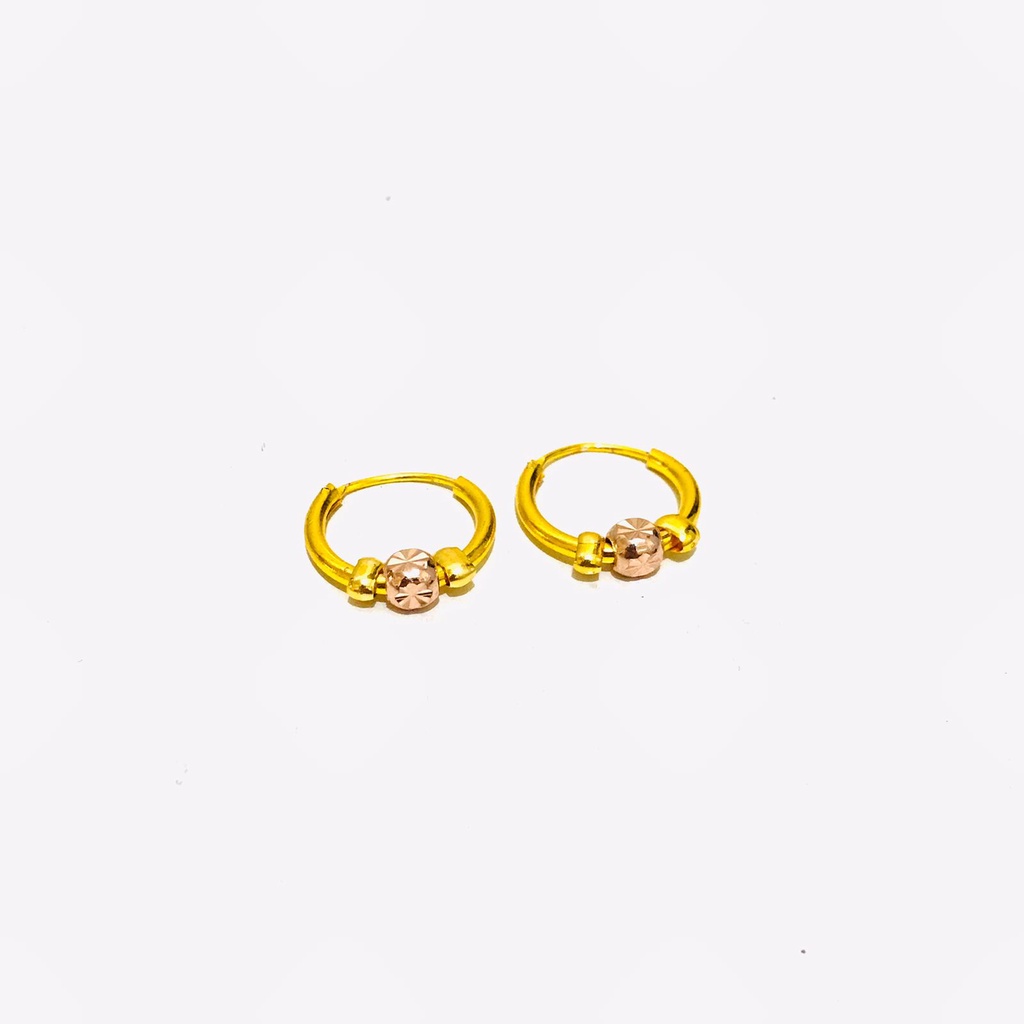 Anting Gipsy Xuping Warna 24K Wanita Lapis Emas Anti Karat AX585-5