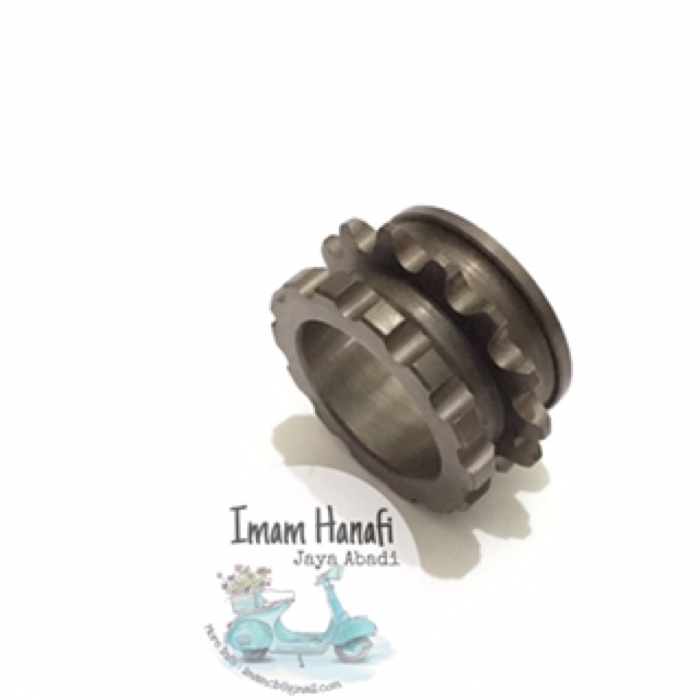 Gigi Gir Gear Sprocket Cam Askruk Kruk As Sentrik Timing Cryton Jupiter Mio Vega ZR 14T 15T 17T RR-2