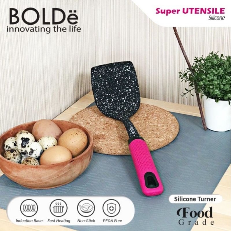 Spatula Silikon BOLDe - Super Utensil Silicone Turner - Sutil - Sodet