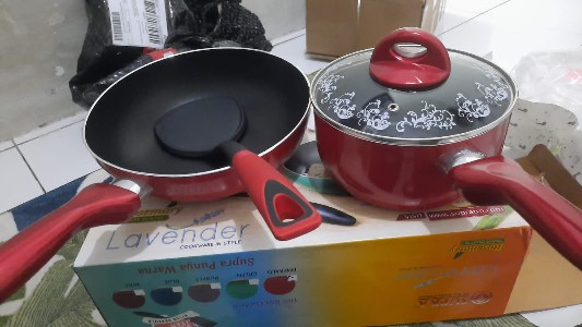 Panci Set / Panci Set Aluminium / Supra Lavender Cookware Set 4pc Rosemary | Panci Set Supra - Merah